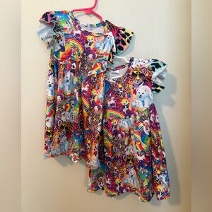 💜🩷🐼Lisa Frank Print Dress